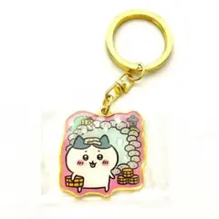 ご当地キーホルダー　ハチワレ　温泉地　温泉