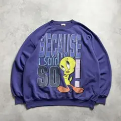 90s USA製 ルーニーテューンズ トゥウィーティ スウェット トレーナー