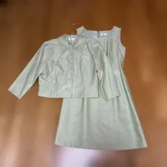 7部袖ジャケット&ワンピース セットアップ　９号