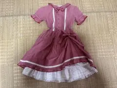 BABY PINK HOUSE 半袖ワンピース 赤ギンガムチェック