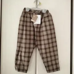 新品タグ付き　しまむら　juo チェック柄　ボトムス　パンツ　100サイズ　薄手のサムネイル