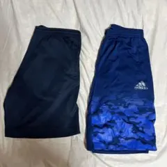 【値下げ可能】サッカー ハーフパンツ2枚セット adidas glimmer