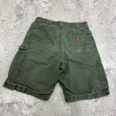 Carhartt　ペインターショーツ　W31　オリーブ　古着　ワークウェアのサムネイル