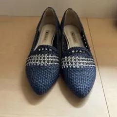 DIANA デニムメッシュ　フラットシューズ　美品のサムネイル
