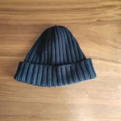 M*5様 無印良品 ニットキャップ ブラック 黒