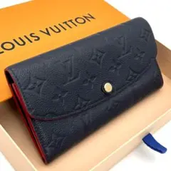 ルイヴィトン　アンプラント　ポルトフォイユエミリー 長財布　マリーヌルージュ