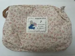 マロンクリーム花柄 ポーチ　1980年代後半　レトロ　サンリオ