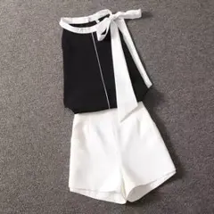 リボン付きショートパンツ・トップスセット