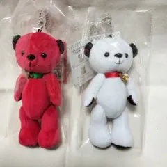 くまめいと クリスマス レッド＆ホワイト セット ぬいぐるみマスコット