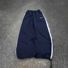 y2k NIKE WideNylonPants KneeSwoosh tech - メルカリ