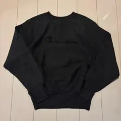 90s campion チャンピオン リバースウィーブ 黒 フェード L