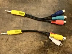 RCAオーディオケーブル 3.5mmジャック