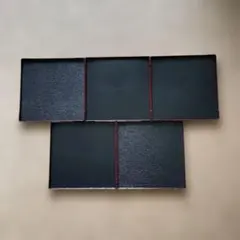 プラスチック製スタッカブルサービングトレイ 黒のサムネイル