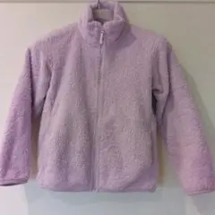 UNIQLO フリースジャケット サイズ130　ラベンダー　記名無
