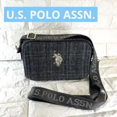 U.S. POLO ASSN. ×ハリスツイード クロスボディショルダーバッグ