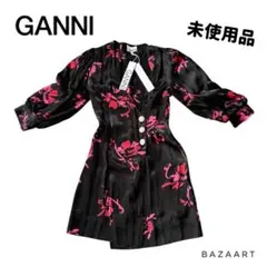 2026年最新】GANNI 柄：花柄 レディース 長袖・七分袖ひざ丈ワンピース