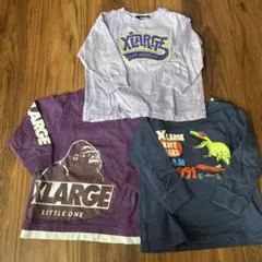 XLARGE キッズ 長袖カットソー 3枚セット