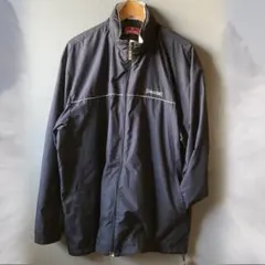 古着【SPALDING】3Lサイズ、地味なウインドブレーカー、フード付き