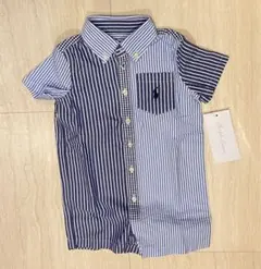 【新品未使用】ラルフローレン　ショートオール　半袖　ロンパース　80 12M