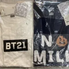 BT21 UNIQLOTシャツ Lサイズ2枚セット