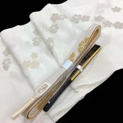 ◎ma-2293　　礼装用　婚礼用　帯揚げ・帯締め・末広3点セット　　12-11