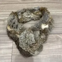 うさぎリアルファー　マフラー