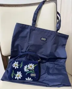 FEILER ホワイトマーガレット ポーチ・エコバッグ