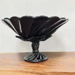 クラックガラス 葡萄モチーフ アイアンスタンド 花器 - メルカリ