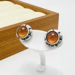 GEORG JENSEN ピアス　アンバー　2001 両耳　シルバー　925のサムネイル