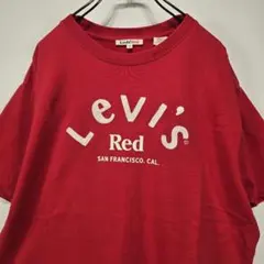 LEVI'S Red　Tシャツ　S　刺繍　アーチ　ロゴ　状態良好　リユース　古着のサムネイル