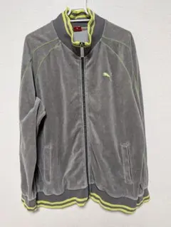 PUMA　puma　プーマ　ベロアジャージ　グレー　L