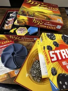 ボードゲーム カタン ストライク strike フラワートレー セット売り