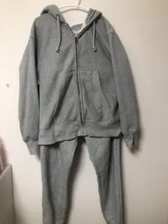 GUヘビーウェイトスエットフルジップパーカーS スウェットジョガーパンツ M