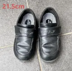 ムーンスター 黒いフォーマルシューズ マジックテープ式　21.5cm