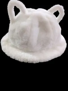クマ耳付きフワフワハット
