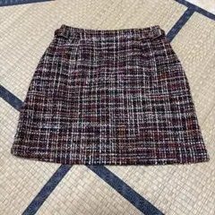 CECIL McBEE ツイード タイトスカート ミニ丈