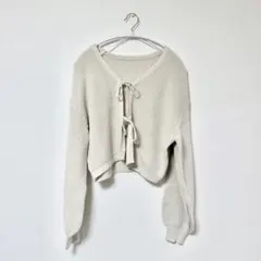 INGNI Vネック2つリボンニットカーディガン WEB限定品