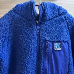 ハリーハンセン ファイバーパイルサーモフーディー 青　サイズM