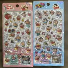 クレヨンしんちゃん 透明シール 2シートセット　海外ライセンス商品