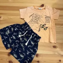 BREEZE Tシャツ ショートパンツ セット 80cm 恐竜柄　記名あり
