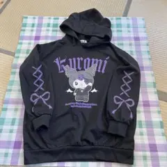 ⭐︎未使用⭐︎クロミ Kuromi 耳付き パーカー ブラック　Ｍ