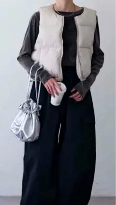 CIAOPANIC TYPY コンパクトドロスト中綿ショートベスト