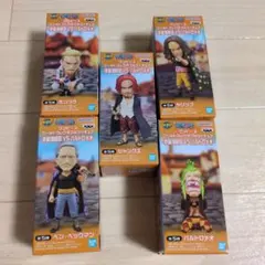 ワンピース ワーコレフィギュア 赤髪海賊団 VS バルトロメオ 全5種セットのサムネイル