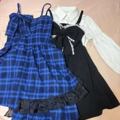 Jamieエーエヌケー　ブラウス　ワンピース2点　カジュアルロリータ　地雷系