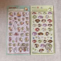 コジコジ お茶犬 ボンボンドロップシール 2種セット