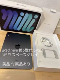 iPad mini6 バッテリー100% 64GB スペースグレイWi-Fi - メルカリ