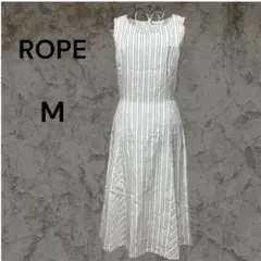 ROPE ロペ ストライプ ノースリーブ ワンピース 9AT（M）のサムネイル