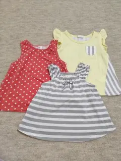 女の子　90　トップス　３点セット