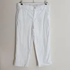 intro ストレッチホワイトクロップドパンツ 海外古着