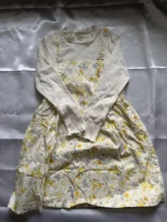 美品 キムラタン ビケットクラブ 花柄ワンピース 120cm